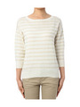ラメボーダーニットプルオーバー/グレー系(012)