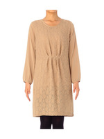 レース切り替えワンピース/ベージュ系(041)