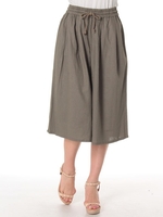 レーヨン麻ガウチョパンツ/コイアオ