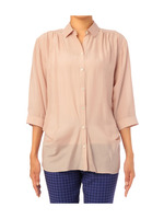 [L]タックデザインブラウス/ピンク系(071)