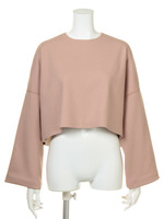 【GREED】SUPER140 Melton Big Short Top/BEIGE