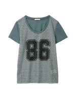 カットレースプリントプルオーバー/グリーン系(024)