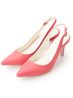 バックストラップパンプス/レッド系(063)