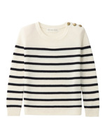 ボーダーニットプルオーバー/レッド系(363)