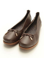 牛革らくちんやわらかカジュアルシューズ/ダークブラウン