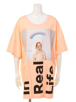 【Little sunny bite×Valerie Philips】Valerie photo big tee/PINK