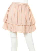 トリアセローンバルーンティアードスカート/GY