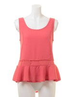 バックリボンシースルーフレアTOP/PNK