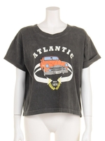 ヴィンテージプリントTシャツ/BLK