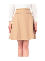 Aライン膝上丈スカート/ベージュ系(053)