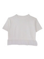 tulle peplum knit/white