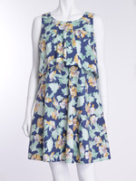 【DUO】 ヴィンテージフラワーOP/ブラック