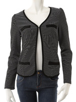 【Edit Sheen】ボーダーカーディガン/ブラック