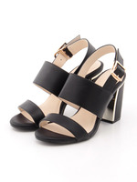 【GDS】 ミラーラインフォルムサンダル/ブラック