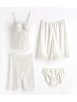 カドルウェディングシリーズ レースロングガードル/ホワイト(001)