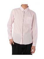 ストライプドビードットシャツ/ピンク系(371)
