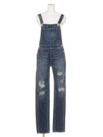 ダメージボーイズサロペット/ブルー