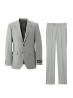 ドーメル84カラーピンストライプスーツ/ライトグレー(311)