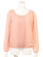 ピンタックシフォンBL/ピンク