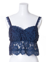 レースキャミトップ/BLU