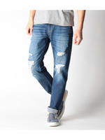 クラッシュデニムパンツ/オフホワイト(003)