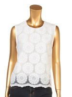 サンフラワーエンブロイダリートップス/ホワイト