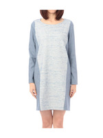 ツイード切り替えワンピース/ブラック(019)