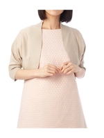 ラメ使いボレロ風ニットカーディガン/ベージュ(052)