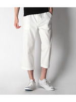 リブクロップドパンツ/ライトブルー(091)