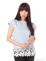 レースヘムチュニックPO/ネイビー