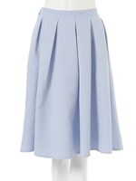 【CEDNIE】フレアミディスカート/サックス