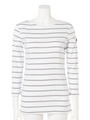 【LE PHARE DE LA BLEIN】STRIPE 3/4SLV-T/600 BLANC/MARINE