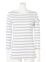 【LE PHARE DE LA BLEIN】STRIPE 3/4SLV-T/600 BLANC/MARINE