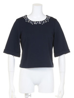 【LUX】 ビジューラウンドカラーCS/ライトグレー