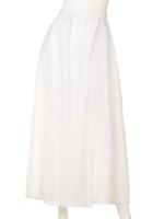 【MODE】エアリーロングワイドPT/ホワイト