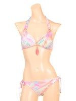 【NATURAL BEAUTY】フェザープリント/オレンジ