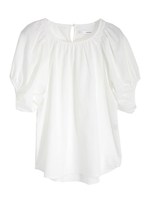 バルーンスリーブブロードBL/ホワイト