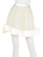 フラワーチュールスカート/アイボリー