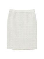 ラメ混ツイードスカート/ベージュ(450)