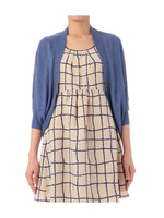 ラメ使いボレロ風カーディガン/ブラック(019)