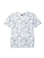 リーフプリントTシャツ/ネイビー(193)