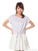 前結びロゴT/イエロー