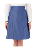 微光沢ラインスカート/ネイビー系(491)