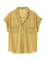 エアリー半袖ブラウス/イエロー系(033)