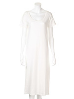 オーガニックコットンマキシドレス/WHT