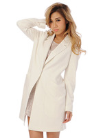 カットチェスターコート/WHITE