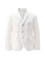 コットンワッフルブルゾン/ホワイト(001)