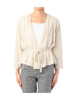 タックドレープカーディガン/ベージュ系(051)