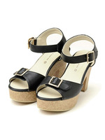 バックルサンダル/キャメル