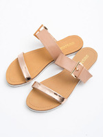 メタルスリッパ/ベージュ